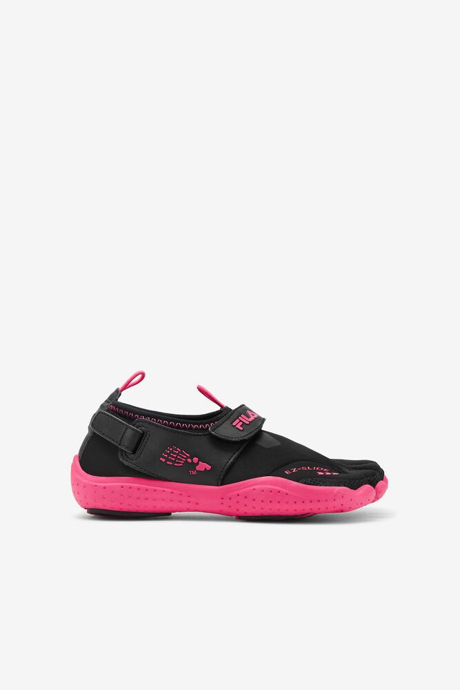 Fila Sneakers Kids Black/Pink - Skele-toes Ez Slide 2 - Philippines 3861095-ZL